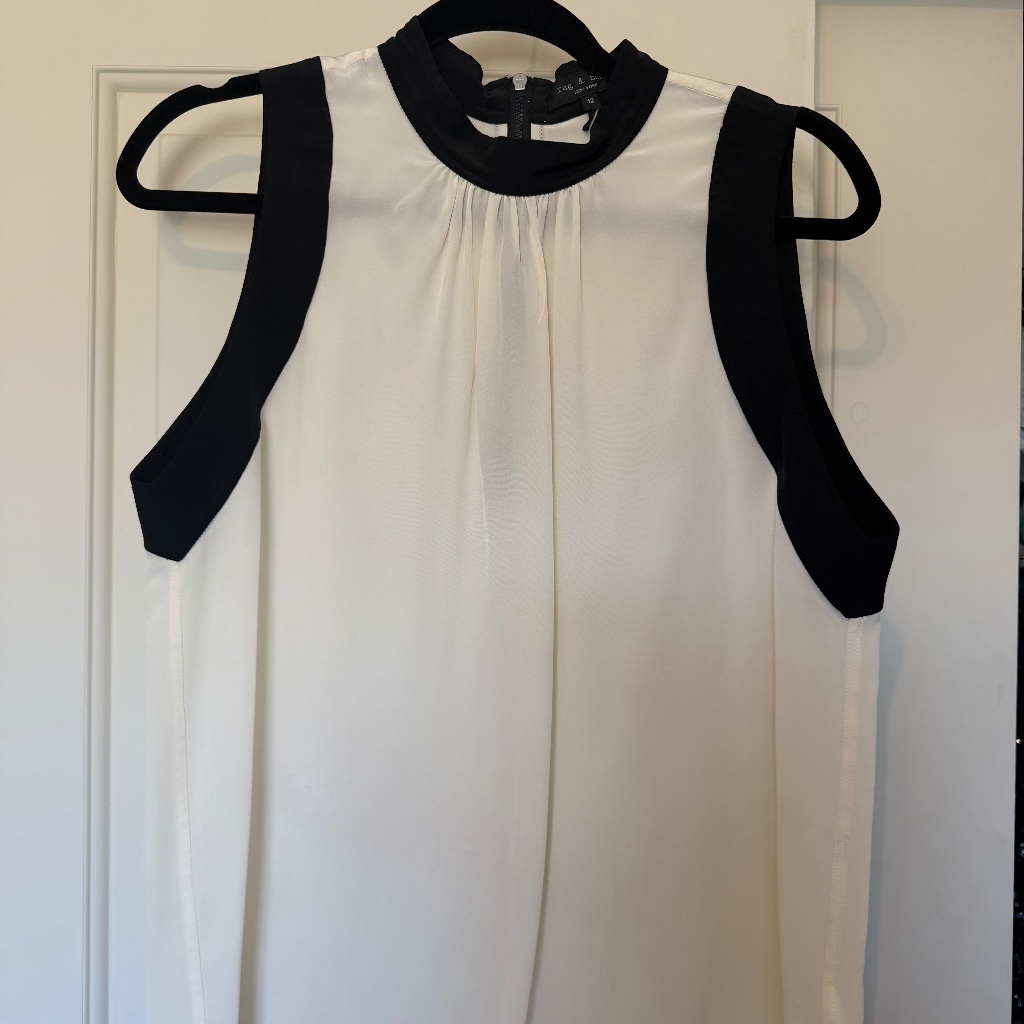 Rag & Bone New York Silk Sleeveless Top | Size 12